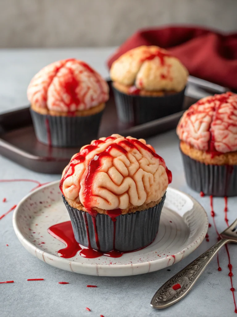 Bleeding Brain Cupcakes