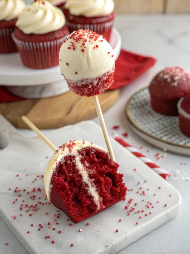 Bloody Red Velvet Cake Pops