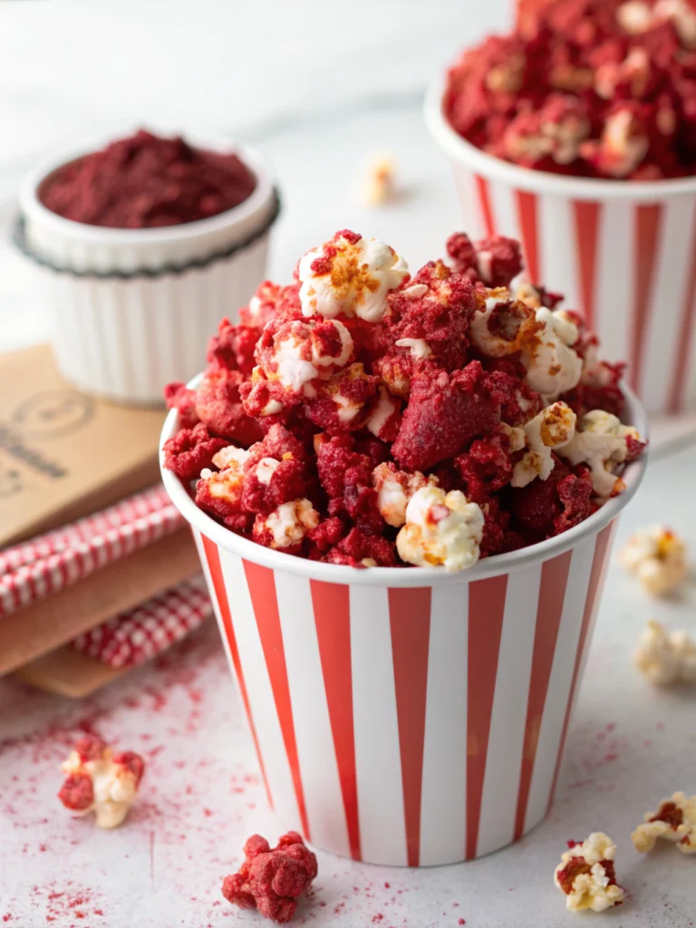 Bloody Red Velvet Popcorn