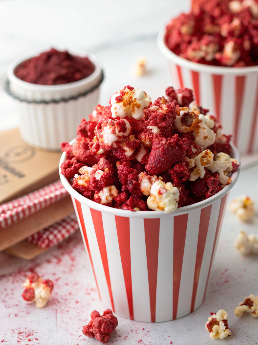 Bloody Red Velvet Popcorn