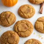 Brown Butter Pumpkin Snickerdoodle Cookies