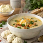 Cheesy Cauliflower Soup Recipe