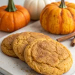 Chewy Pumpkin Snickerdoodle Cookies