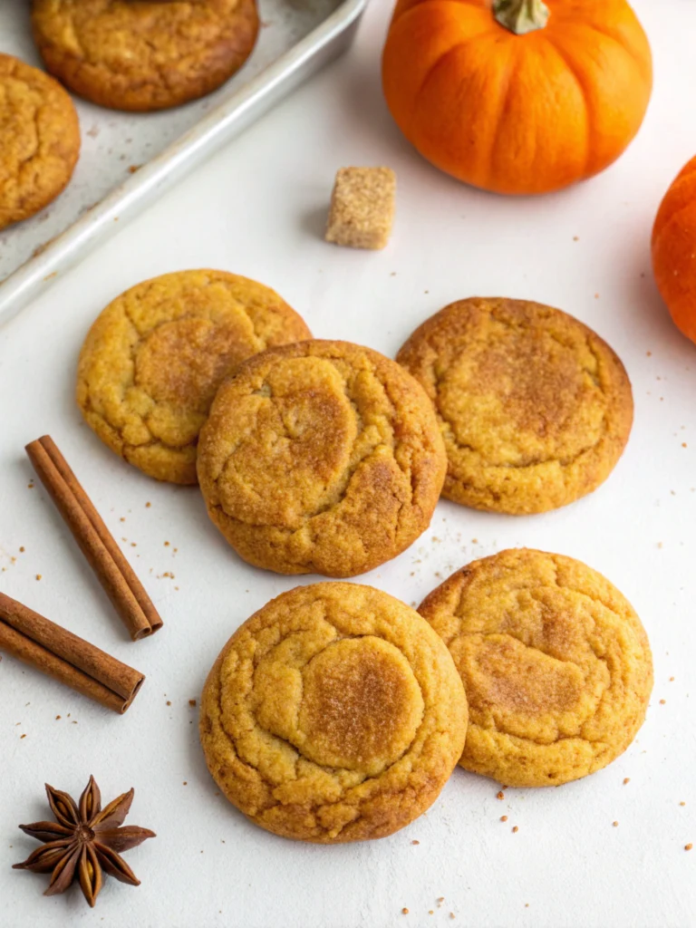 Chewy Pumpkin Snickerdoodle Cookies Recipe