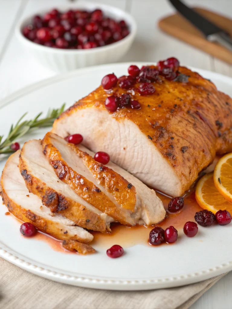 Cranberry Orange Glazed Turkey Breast