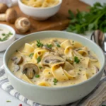 Creamy Mushroom Pasta Soup