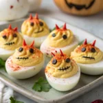 Creepy Deviled Eggs for Halloween