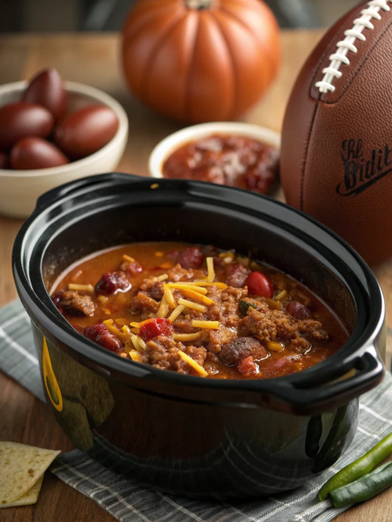 Crockpot Chili (Football Season Recipe)