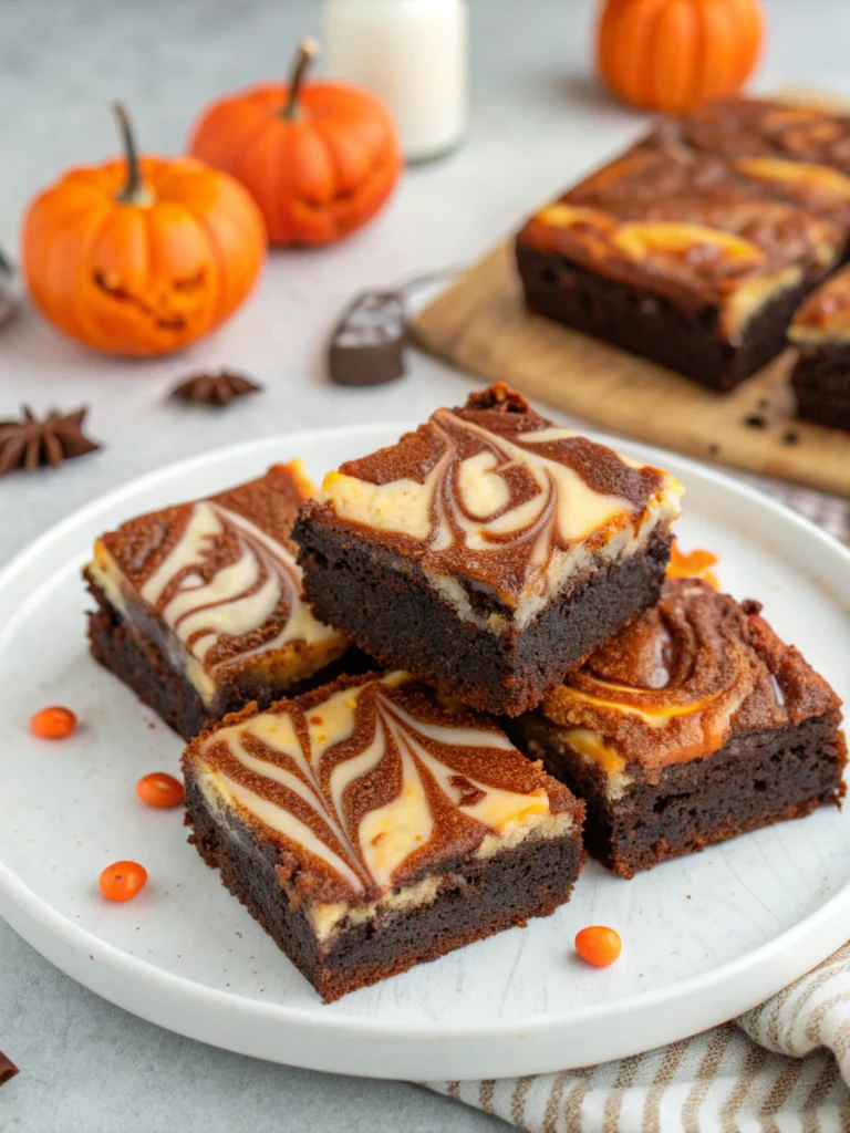 15 Halloween Brownie Ideas + How to Make Them Fudgy 15 Delicious Halloween Brownies with Cream Cheese Swirl Recipe