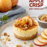 Easy Apple Crisp Mini Cheesecakes