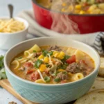 Easy Crockpot Cheeseburger Soup