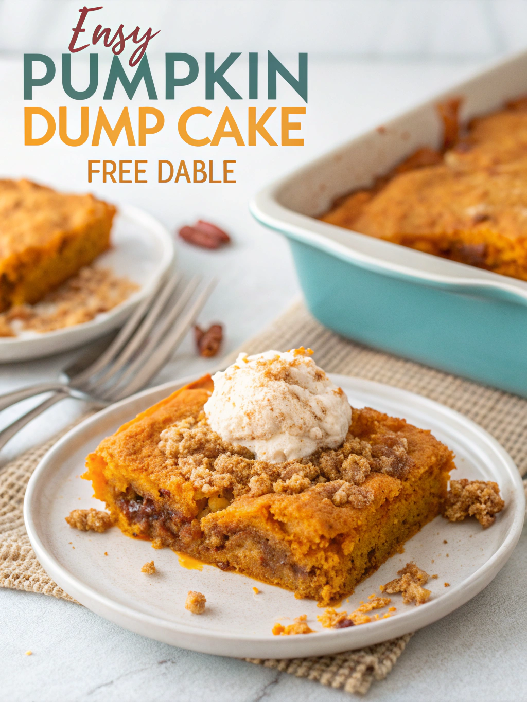 Easy Pumpkin Dump Cake