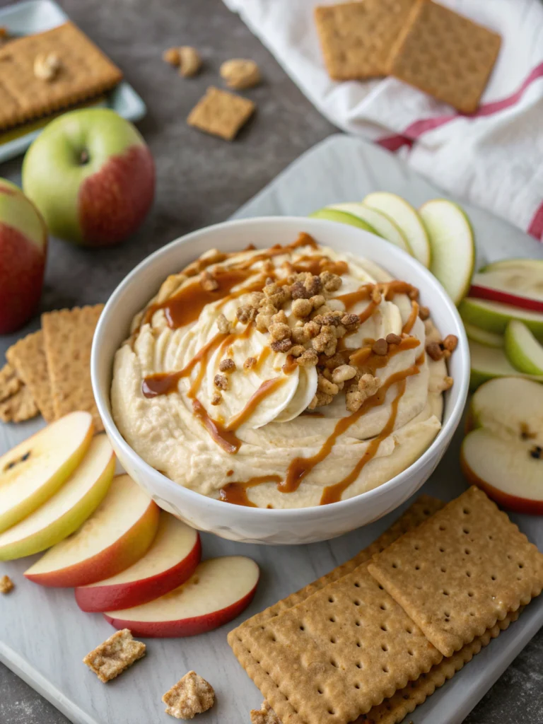 Easy caramel apple cheesecake dip recipe
