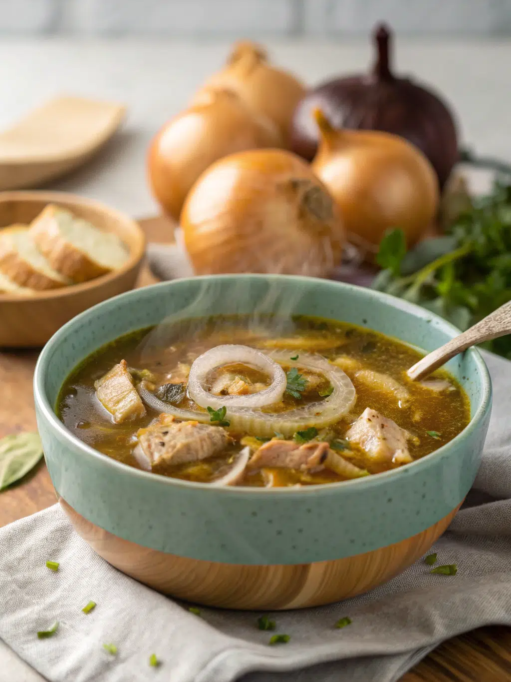 French Onion Chicken Soup