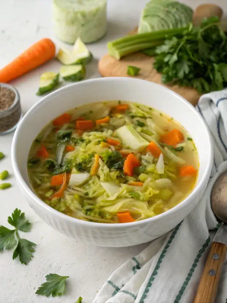 Fresh Cabbage Detox Soup Recipe
