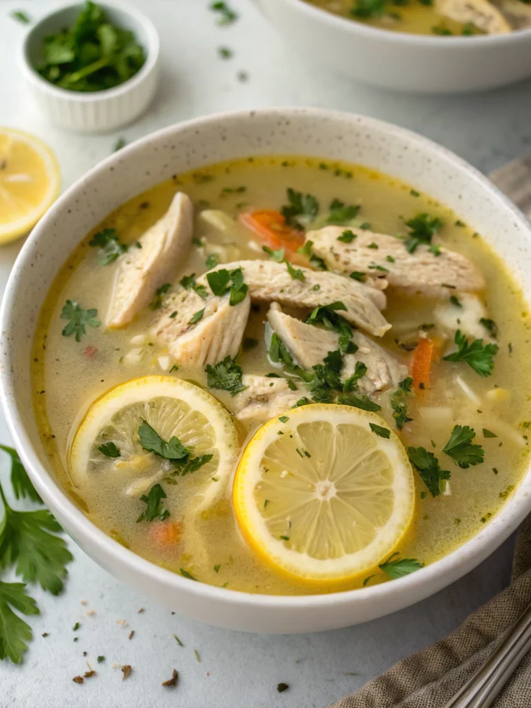 Greek Lemon Chicken Soup