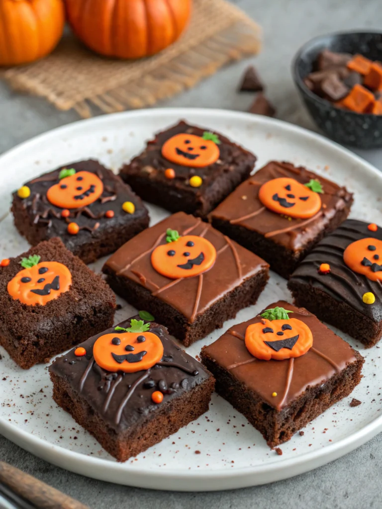 15 Halloween Brownie Ideas + How to Make Them Fudgy 2 Halloween Brownies Recipe