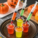 Halloween Jello Shots in Syringes