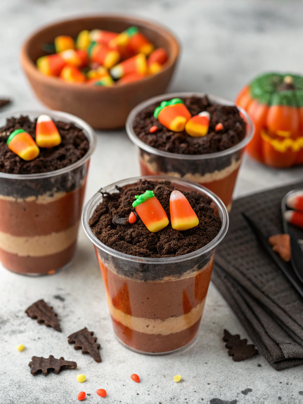 Halloween dirt cups