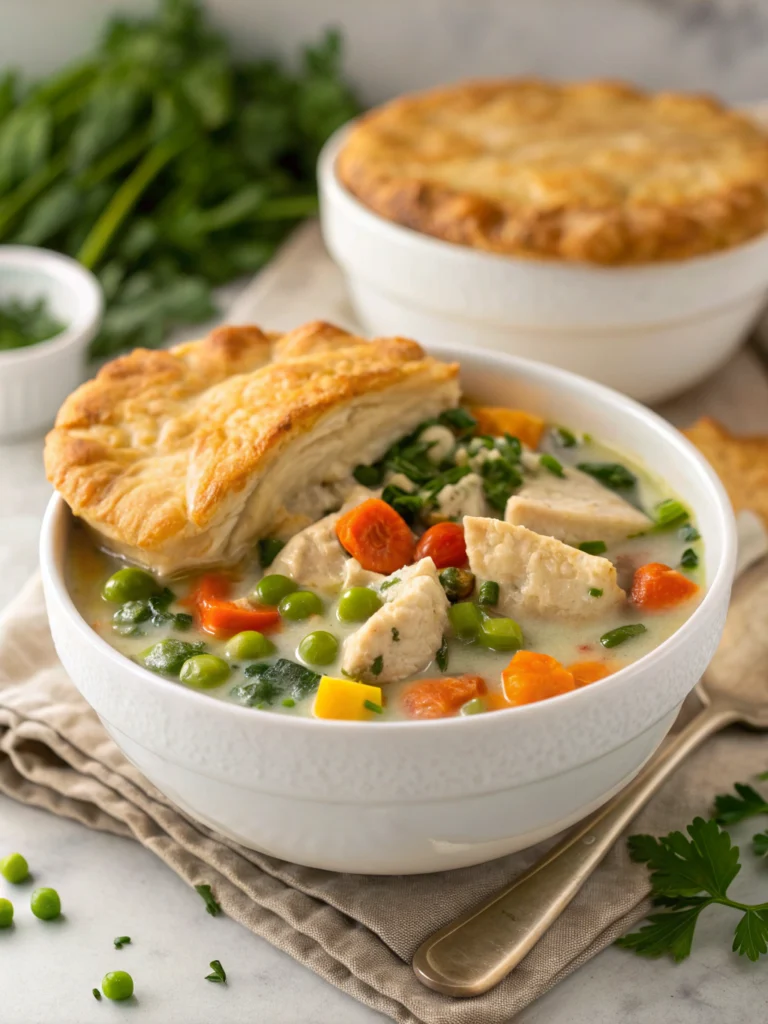 Healthy Chicken Pot Pie Soup
