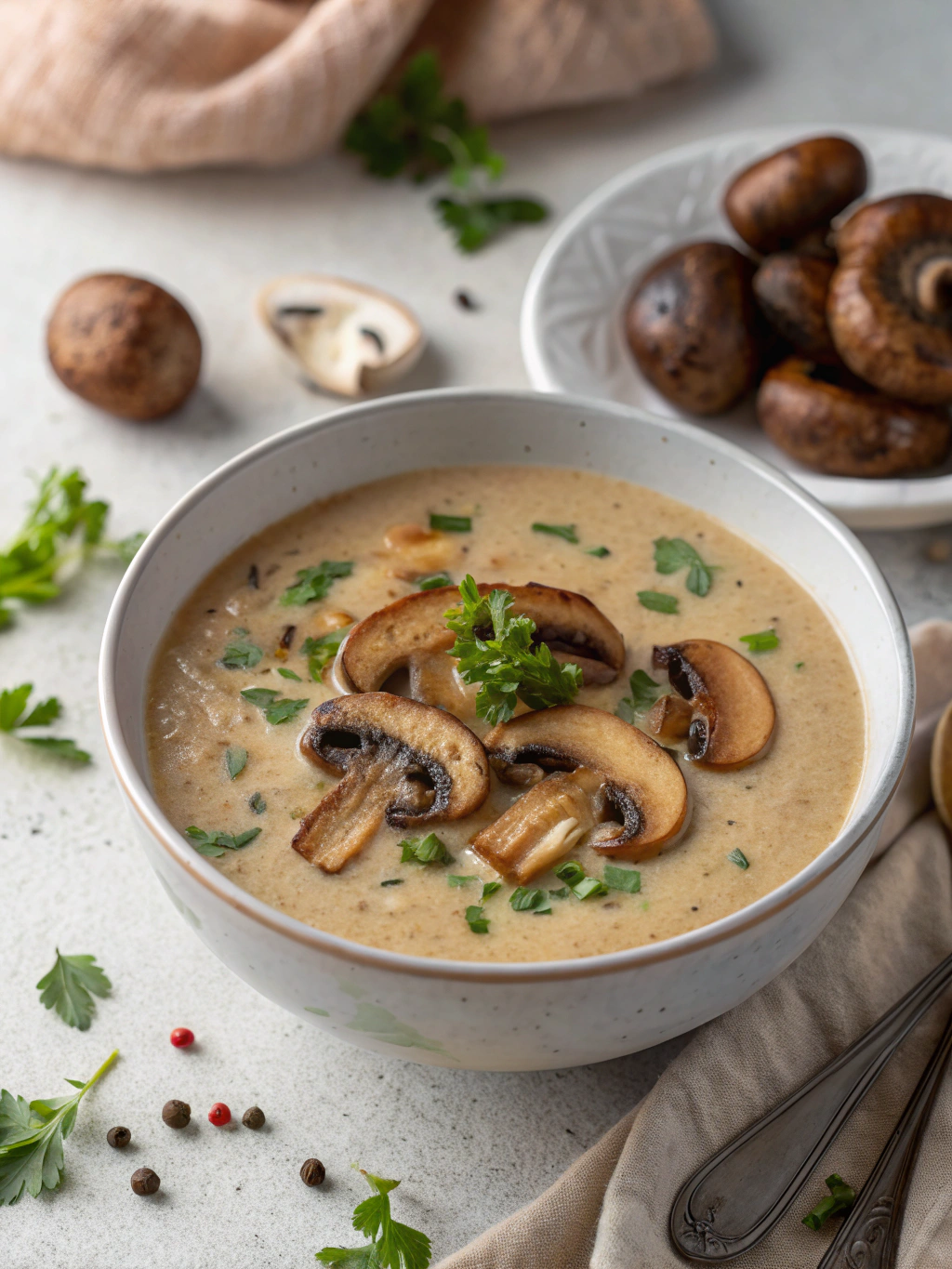How to Make Healthy Creamy Mushroom Soup Without Cream in 7 Steps
