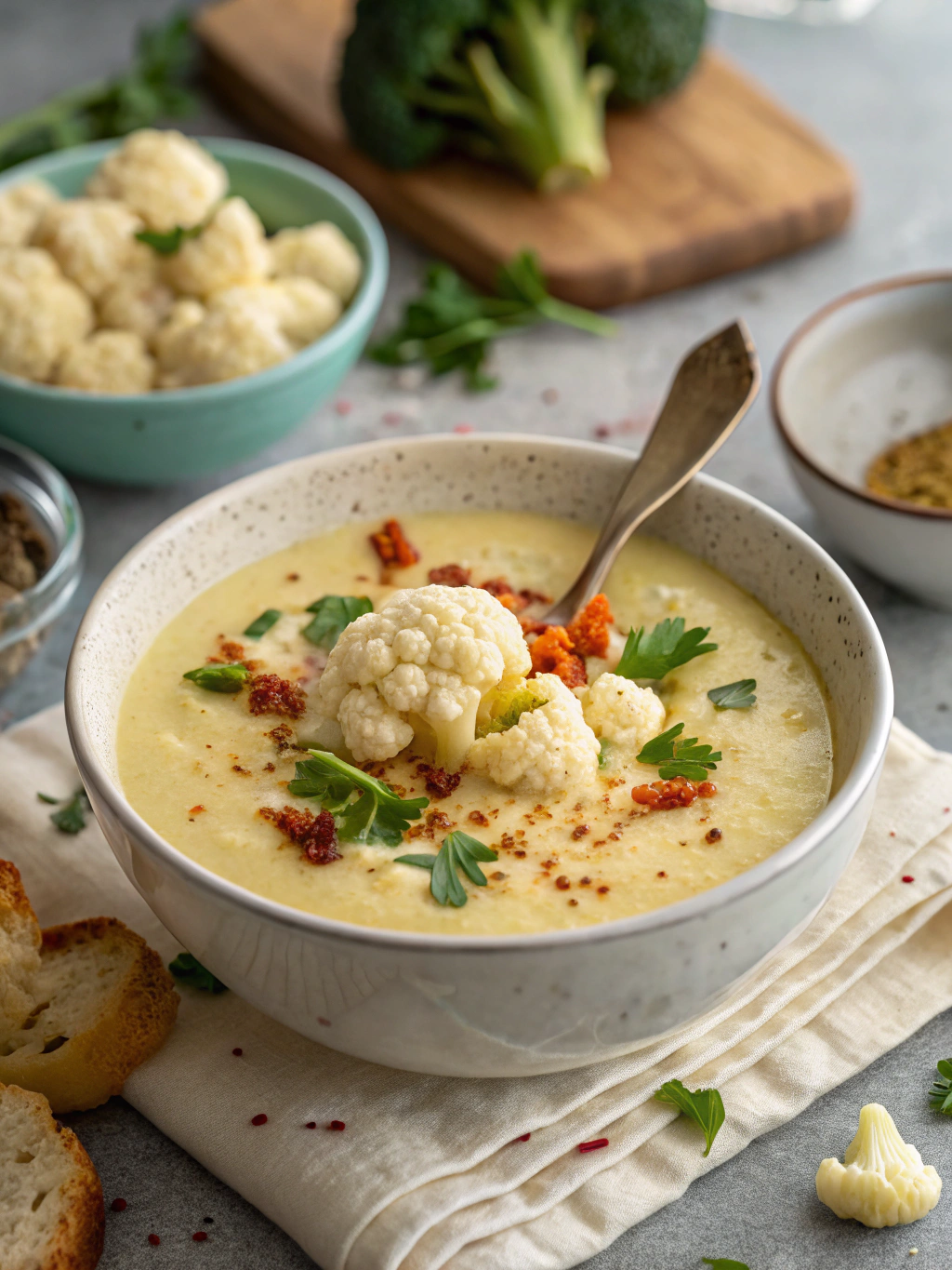Hearty Creamy Cauliflower Soup