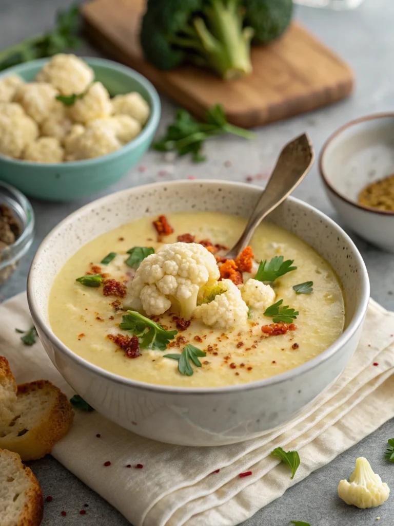 Hearty Creamy Cauliflower Soup