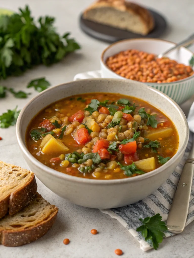 Hearty Vegetarian Lentil Soup