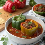 High Protein Stuffed Pepper Soup