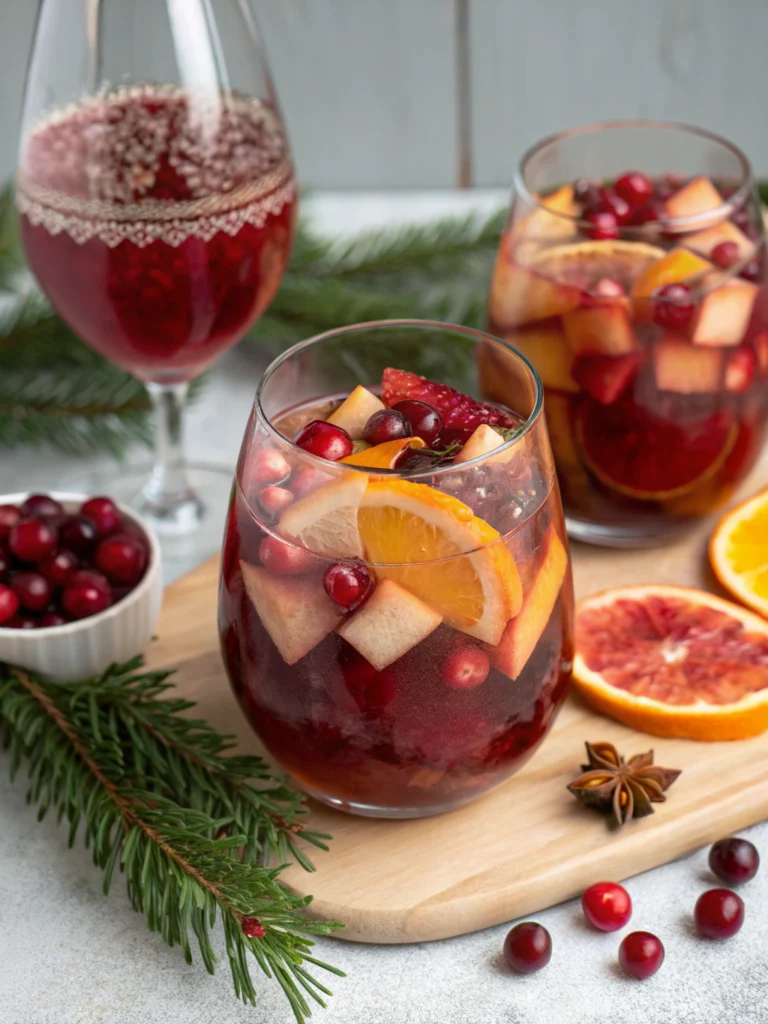 Holiday Sangria (Cranberry-Pomegranate)