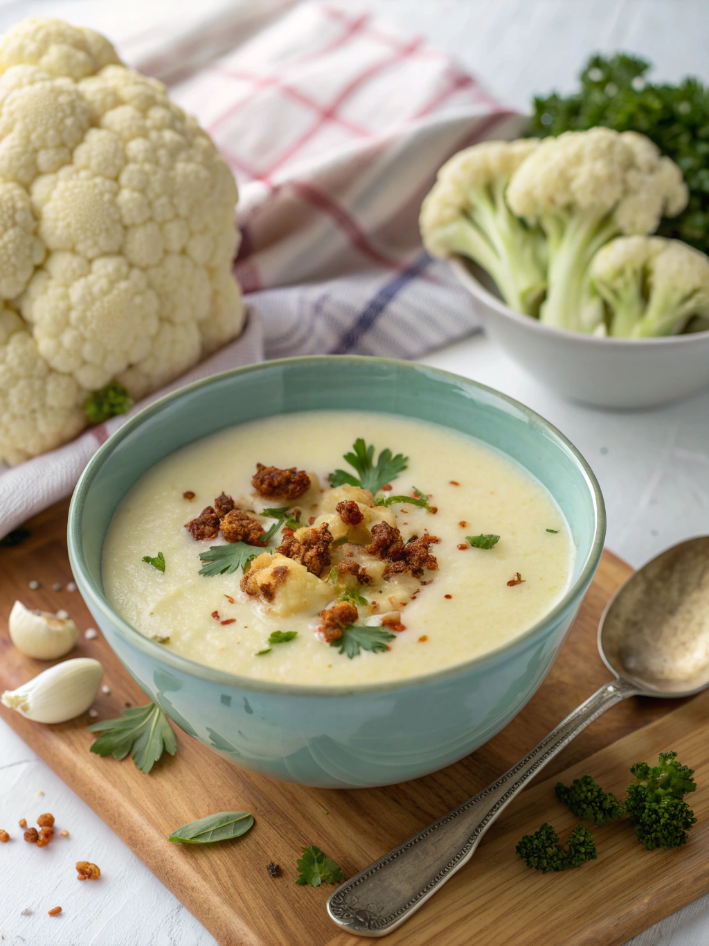 Light & Creamy Cauliflower Soup