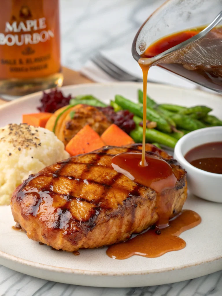 Maple bourbon glaze
