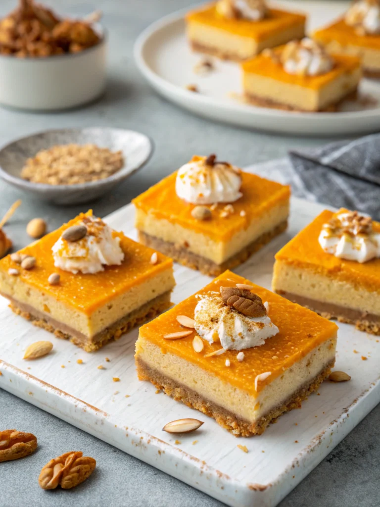 No Bake Pumpkin Cheesecake Bars