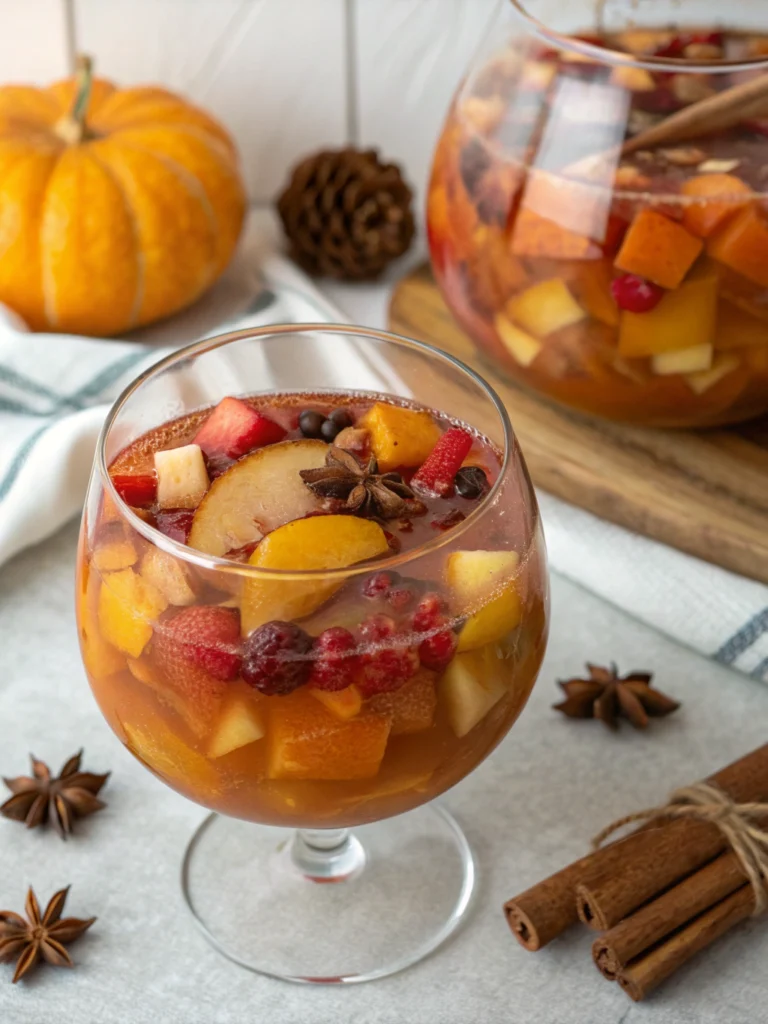 Pumpkin Spice Fireball Sangria