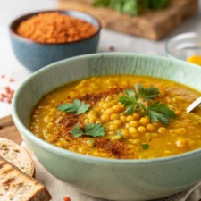 Quick Lentil Soup with Turmeric