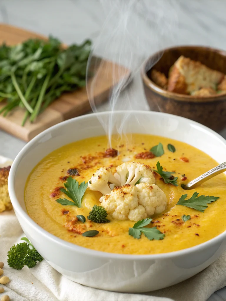 Roasted Cauliflower Soup