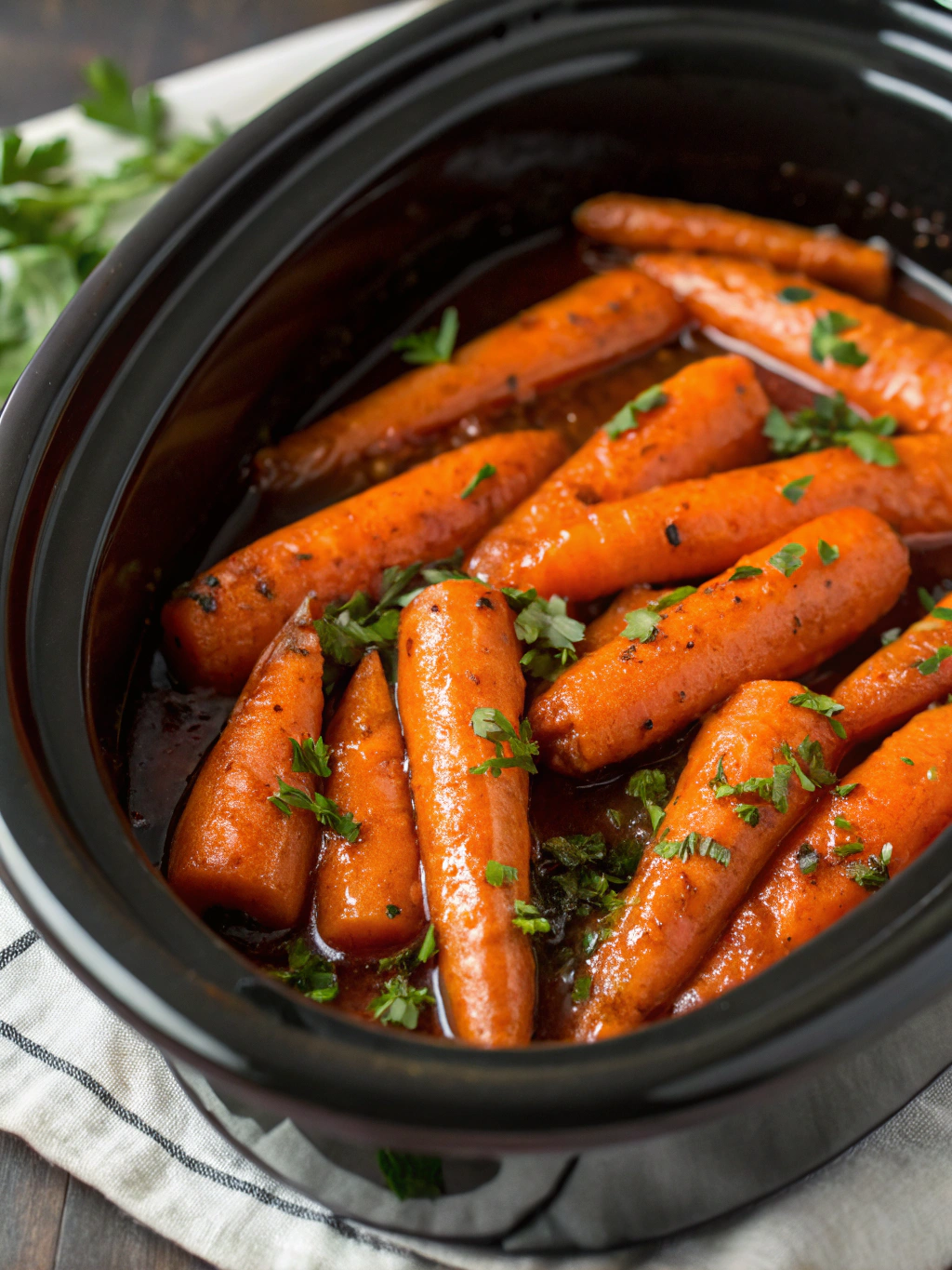 How to Make Slow Cooker Magic: Maple & Brown Sugar Glazed Carrots (7 ...
