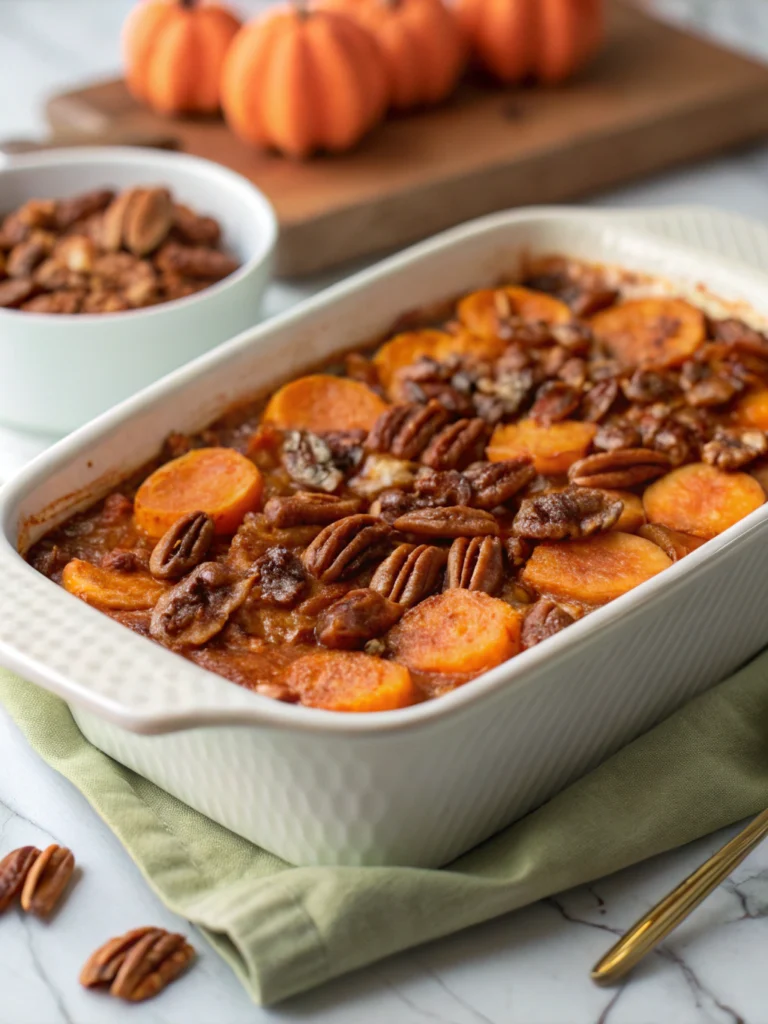 Southern Maple Sweet Potato Casserole