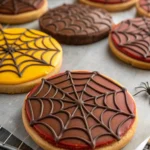 Spiderweb Chocolate Cookies