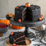 Spooky Black Velvet Halloween Cake
