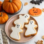 Spooky Ghost Brown Butter Pumpkin Cookies