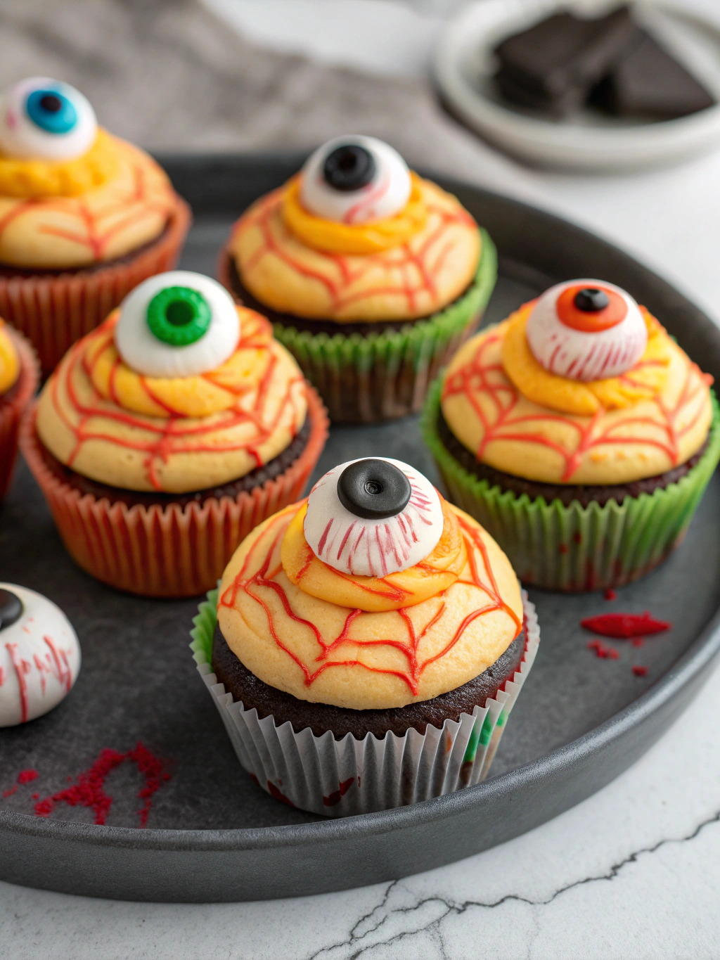 Spooky Halloween Eyeball Cupcakes