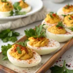 Thanksgiving Appetizer Deviled Eggs