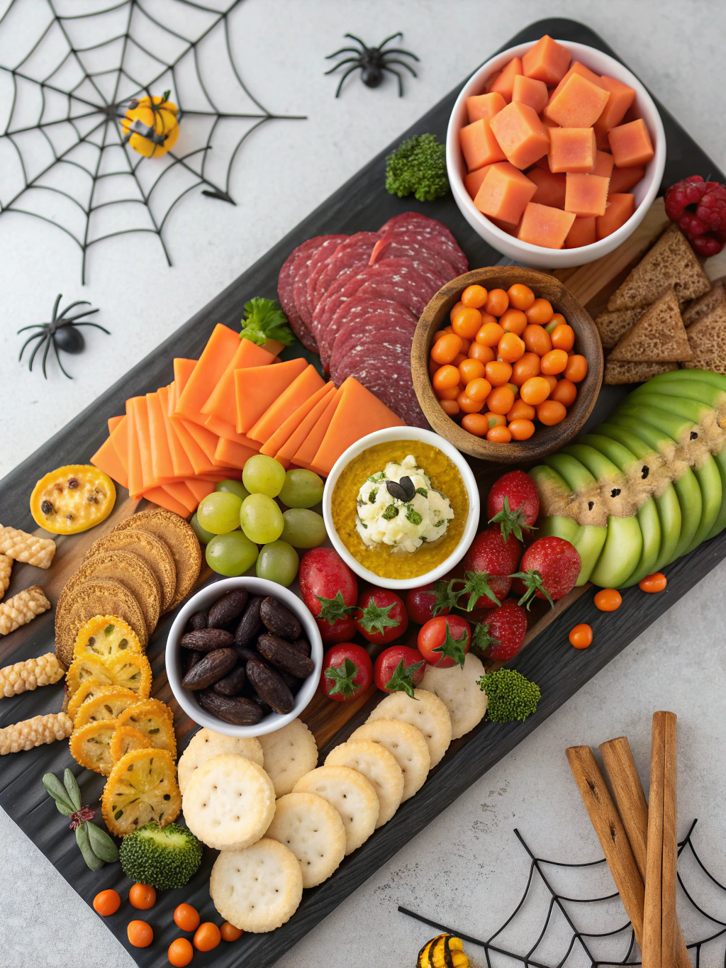 Themed Halloween Charcuterie Board Dinner Recipe
