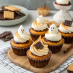 Toasted Ghost S'mores Cupcakes