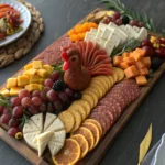 Turkey Shaped Charcuterie Boards