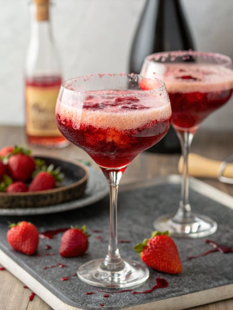 Vampire's Kiss Champagne Cocktail