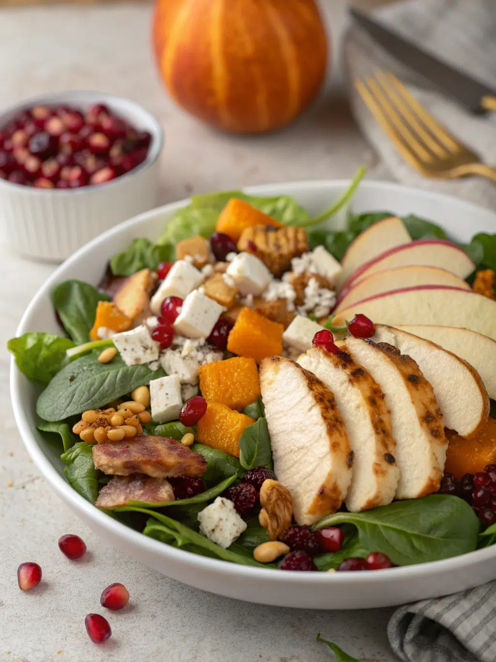 10-Minute Thanksgiving Salad: A Quick & Healthy Sidedish!