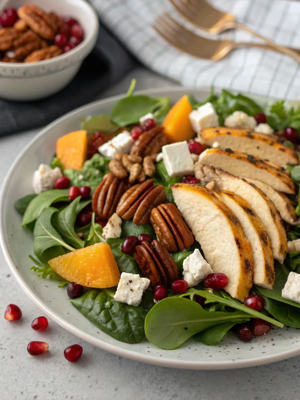 10-Minute Thanksgiving Salad: A Quick & Healthy Sidedish!