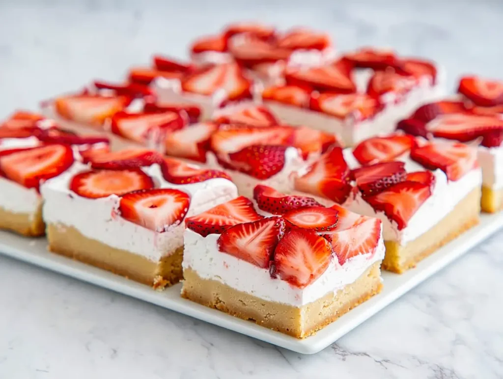 12 Delicious Cake Recipes Using Box Cake Mix For Easy, Impressive Baking Results 18 Strawberry Shortcake Bars